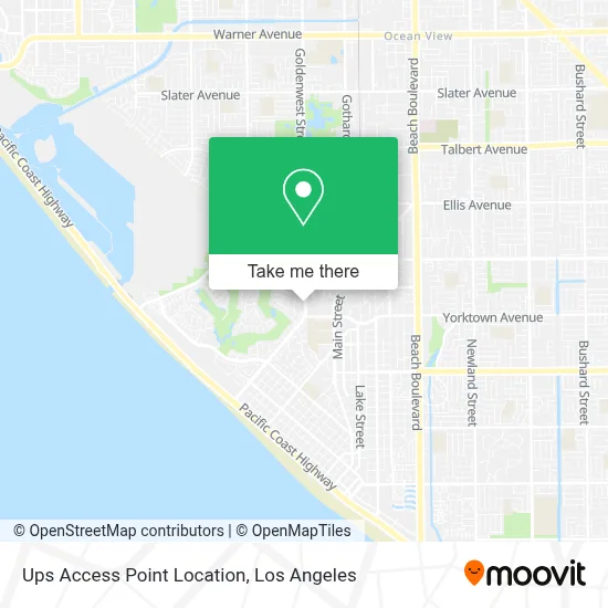 Ups Access Point Location map