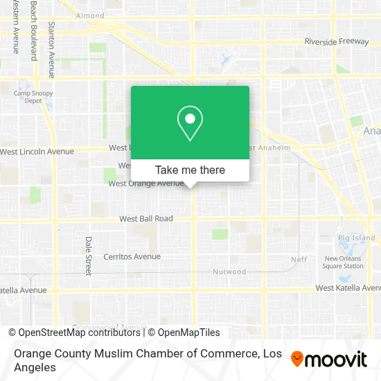 Orange County Muslim Chamber of Commerce map