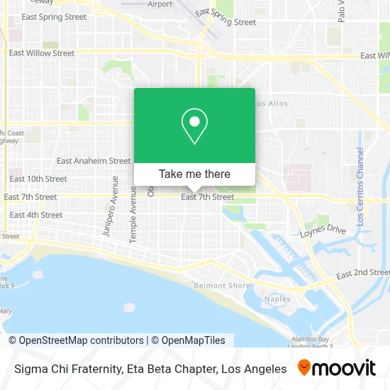 Sigma Chi Fraternity, Eta Beta Chapter map