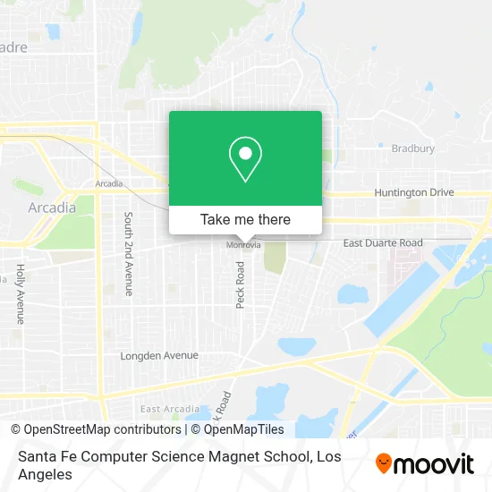 Santa Fe Computer Science Magnet School map