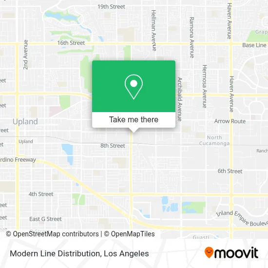 Modern Line Distribution map