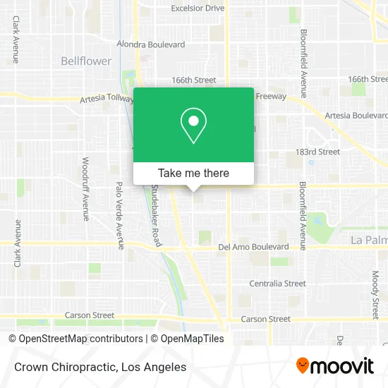 Crown Chiropractic map