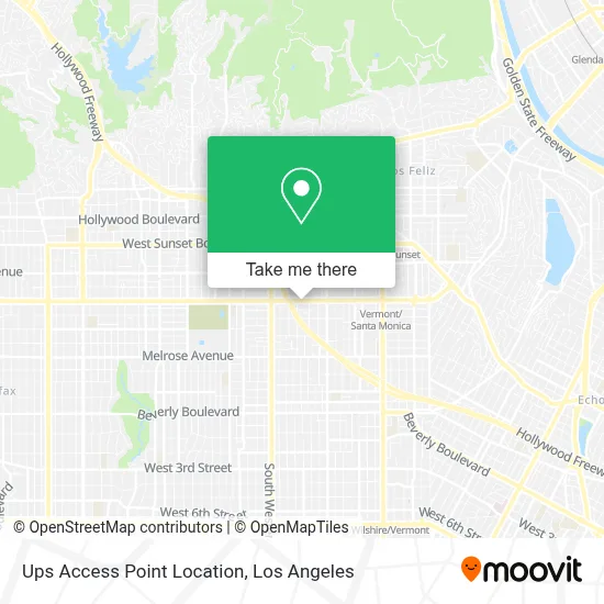 Ups Access Point Location map