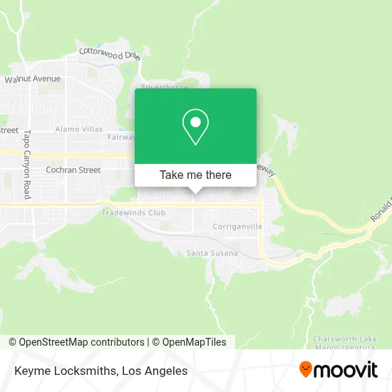 Keyme Locksmiths map