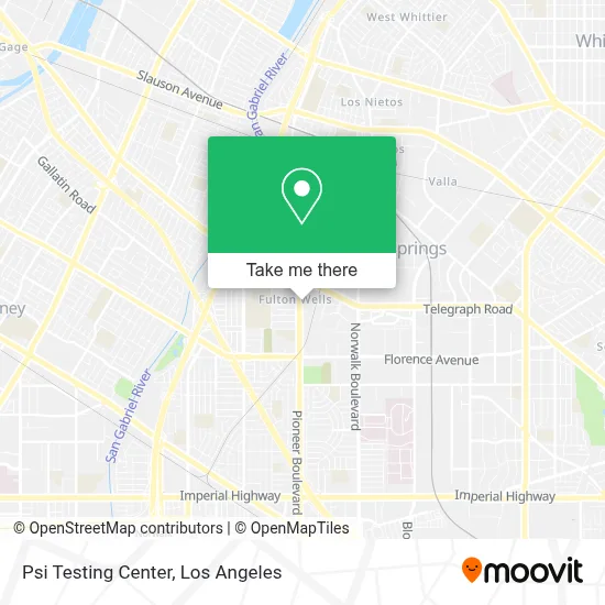 Psi Testing Center map