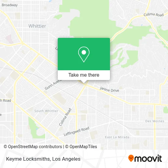 Keyme Locksmiths map