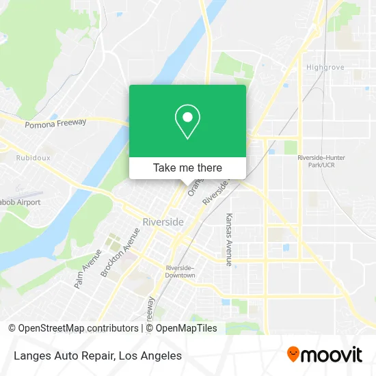 Langes Auto Repair map