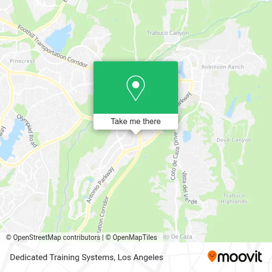 Dedicated Training Systems map
