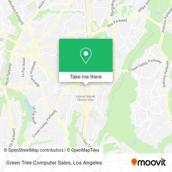 Green Tree Computer Sales map