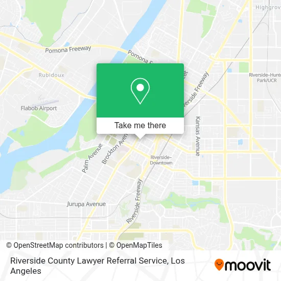 Riverside County Lawyer Referral Service map