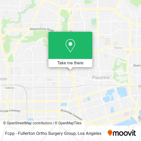 Fcpp - Fullerton Ortho Surgery Group map