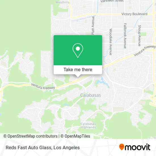 Reds Fast Auto Glass map
