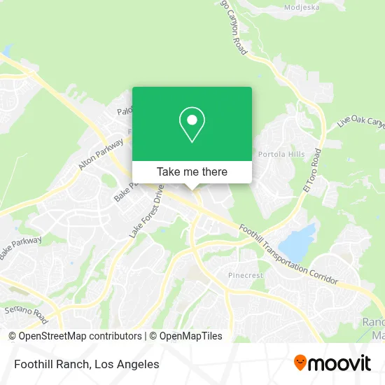 Foothill Ranch map