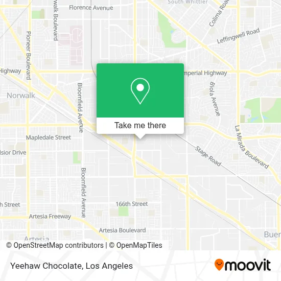 Yeehaw Chocolate map