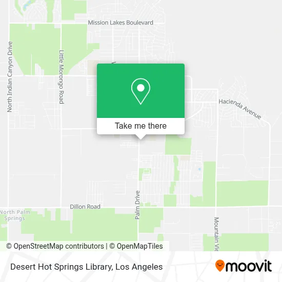 Desert Hot Springs Library map