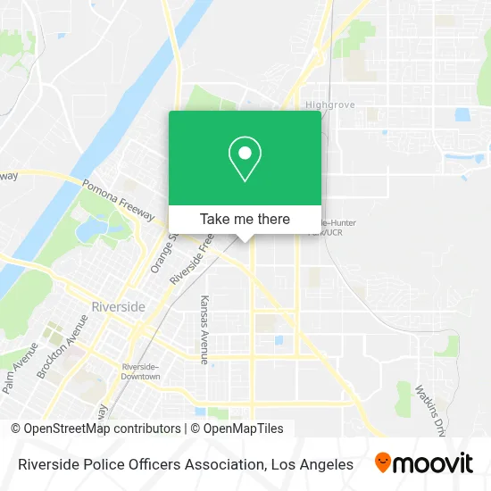 Riverside Police Officers Association map