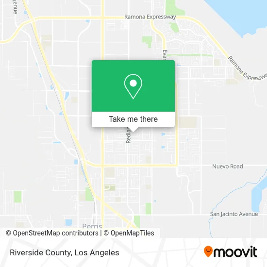 Riverside County map