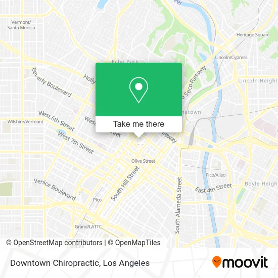 Downtown Chiropractic map