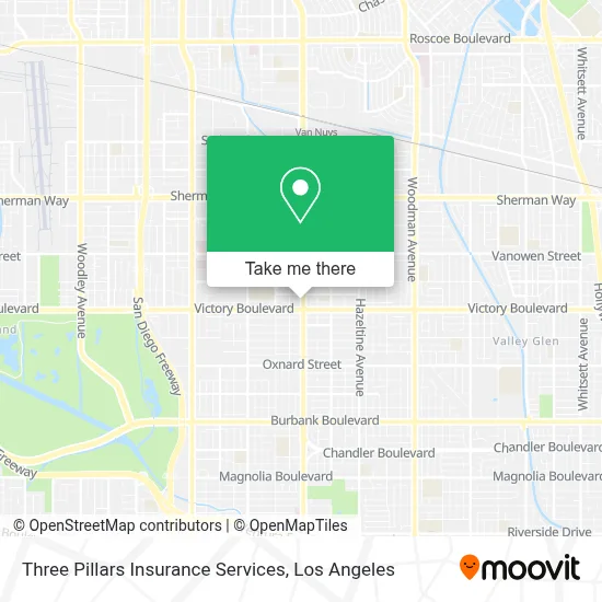 Three Pillars Insurance Services map