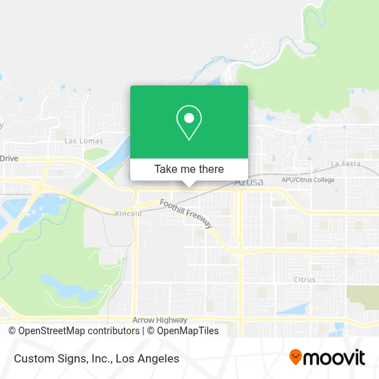 Custom Signs, Inc. map