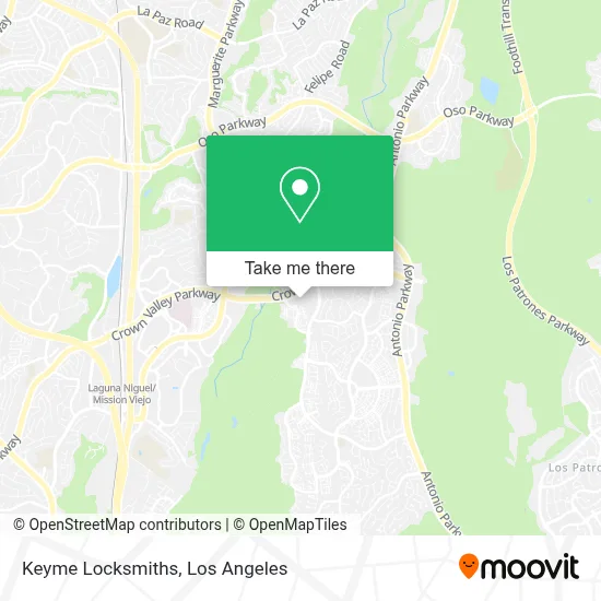 Keyme Locksmiths map