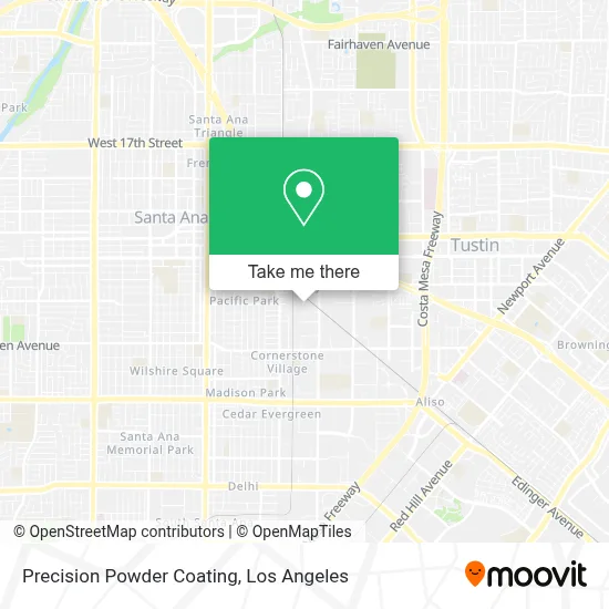 Precision Powder Coating map