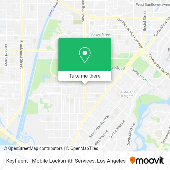 Keyfluent - Mobile Locksmith Services map