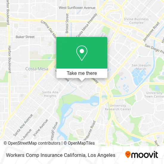 Workers Comp Insurance California map