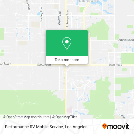 Performance RV Mobile Service map