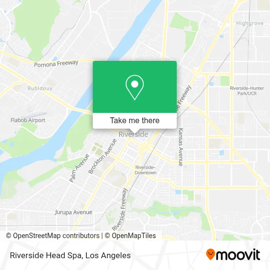 Riverside Head Spa map