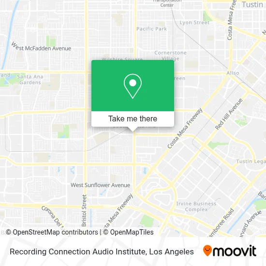 Recording Connection Audio Institute map