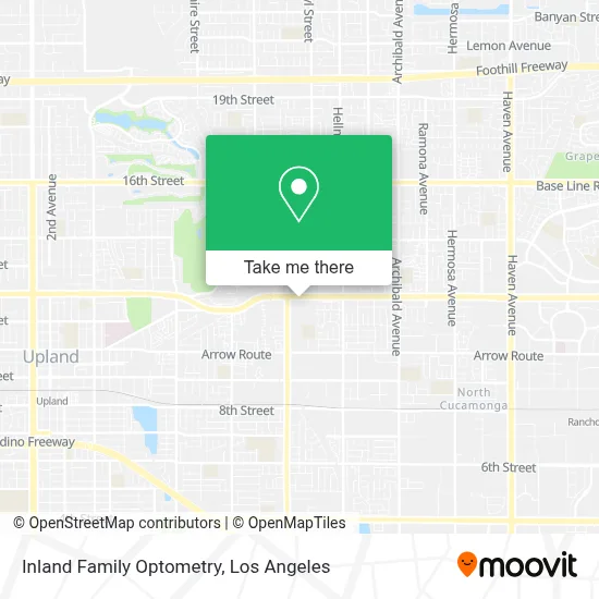 Inland Family Optometry map