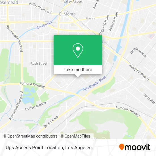 Ups Access Point Location map