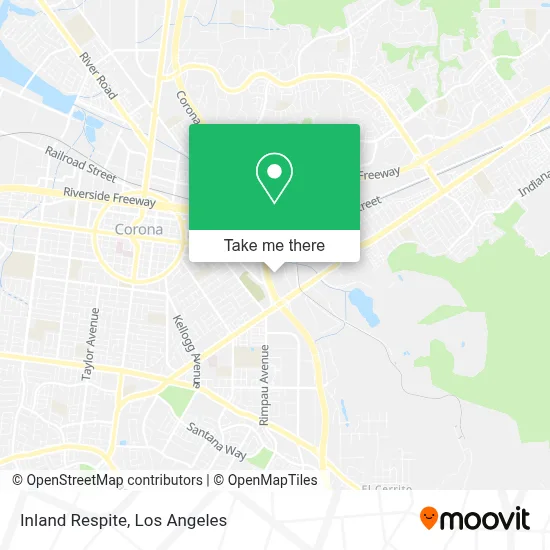 Inland Respite map