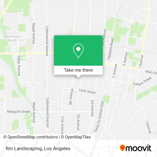 Rm Landscaping map