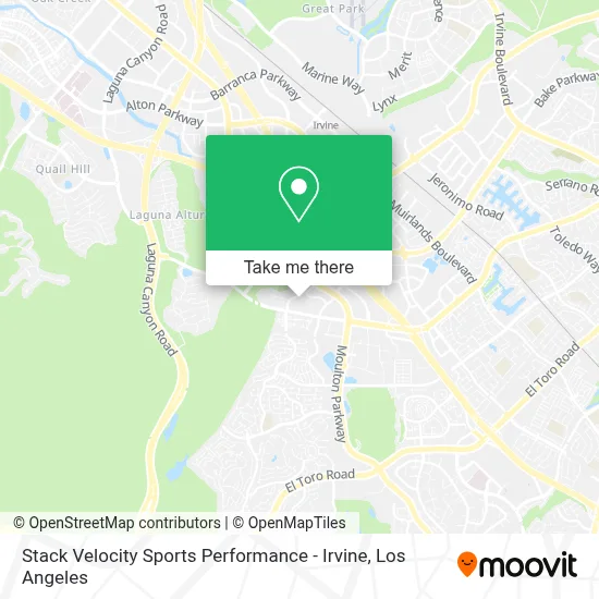 Stack Velocity Sports Performance - Irvine map