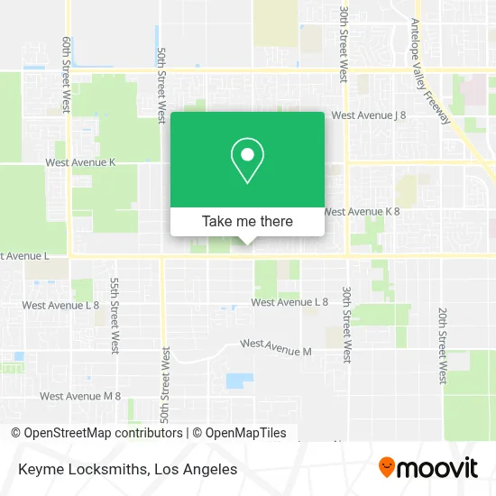 Keyme Locksmiths map