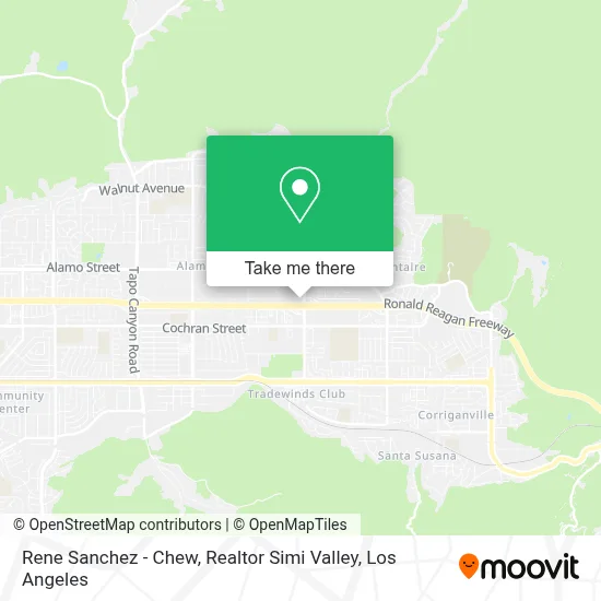 Rene Sanchez - Chew, Realtor Simi Valley map