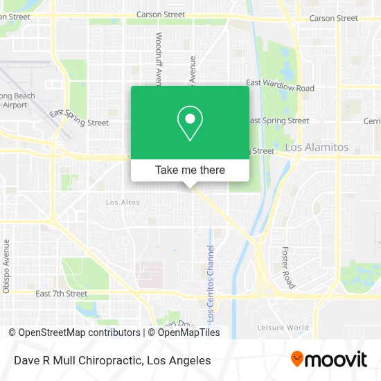 Dave R Mull Chiropractic map