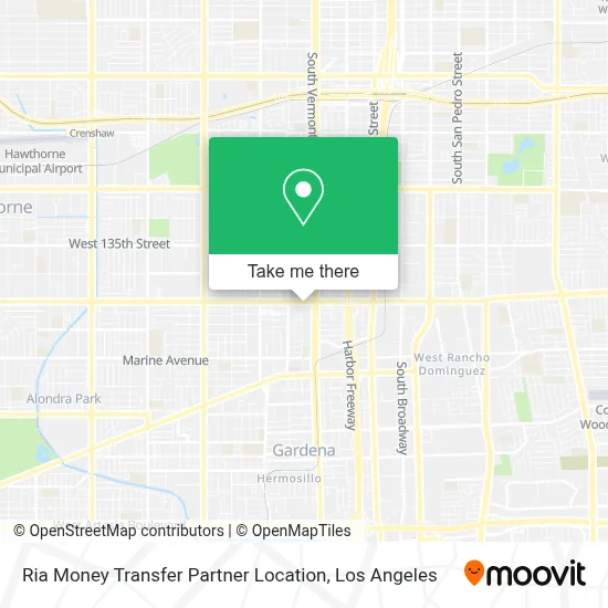 Ria Money Transfer Partner Location map