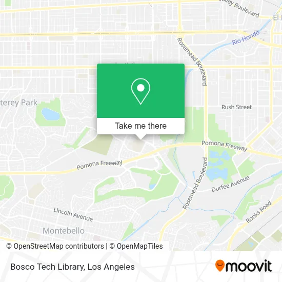 Bosco Tech Library map