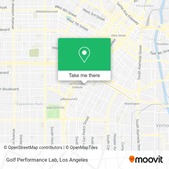 Golf Performance Lab map