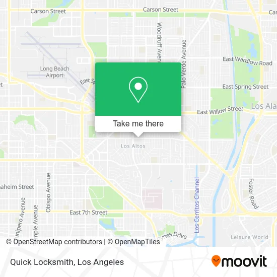 Quick Locksmith map