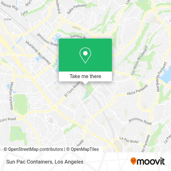 Sun Pac Containers map