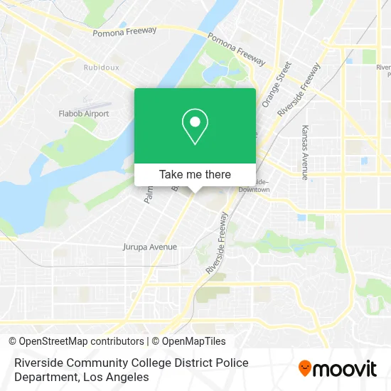 Riverside Community College District Police Department map