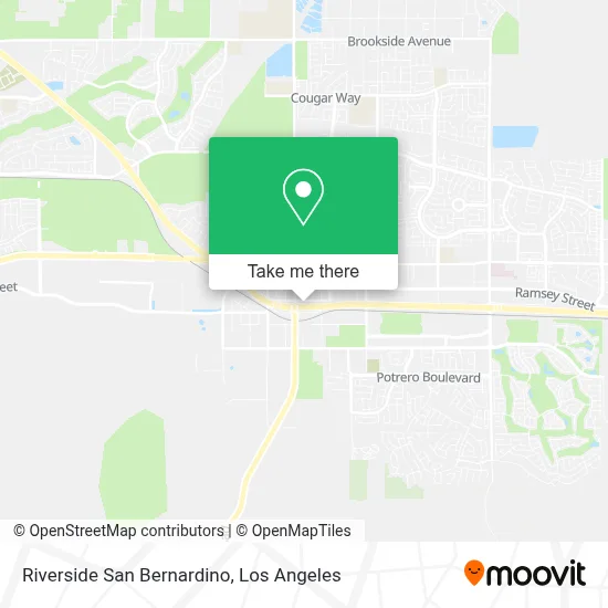 Riverside San Bernardino map
