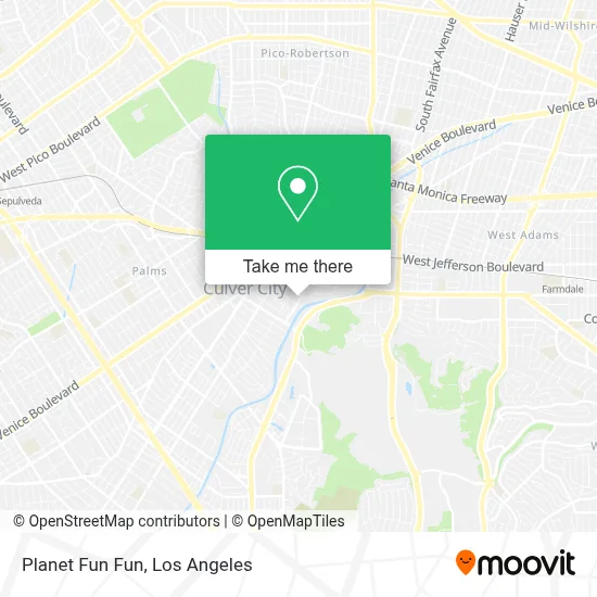 Planet Fun Fun map