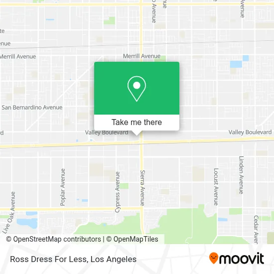 Ross Dress For Less map