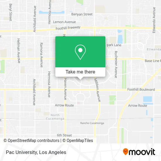 Pac University map