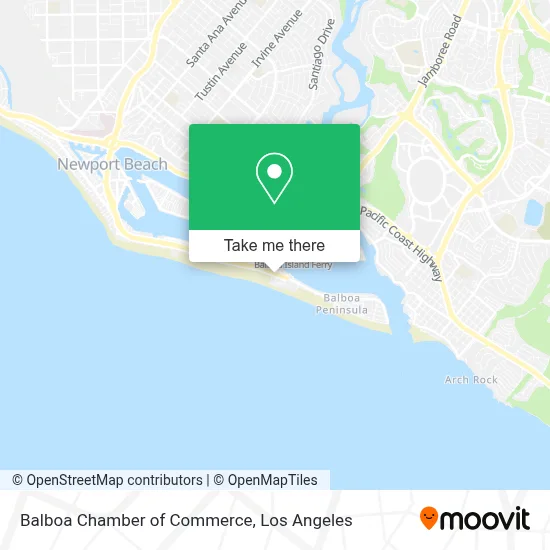Balboa Chamber of Commerce map